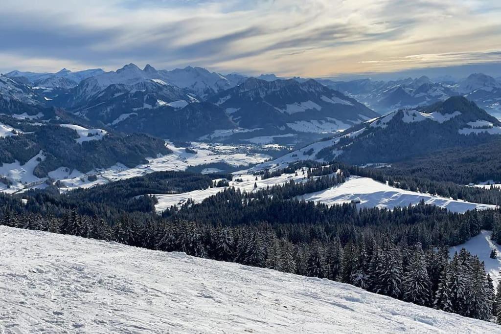 Confortable Chalet Avec Magnifique Vue En Gruyere. Charmey Exterior foto